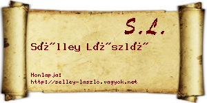 Sélley László névjegykártya